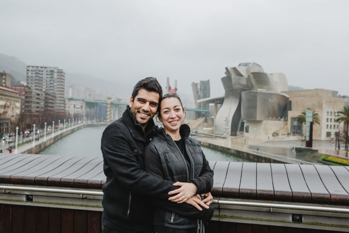 Reportaje fotográfico de pareja en Bilbao